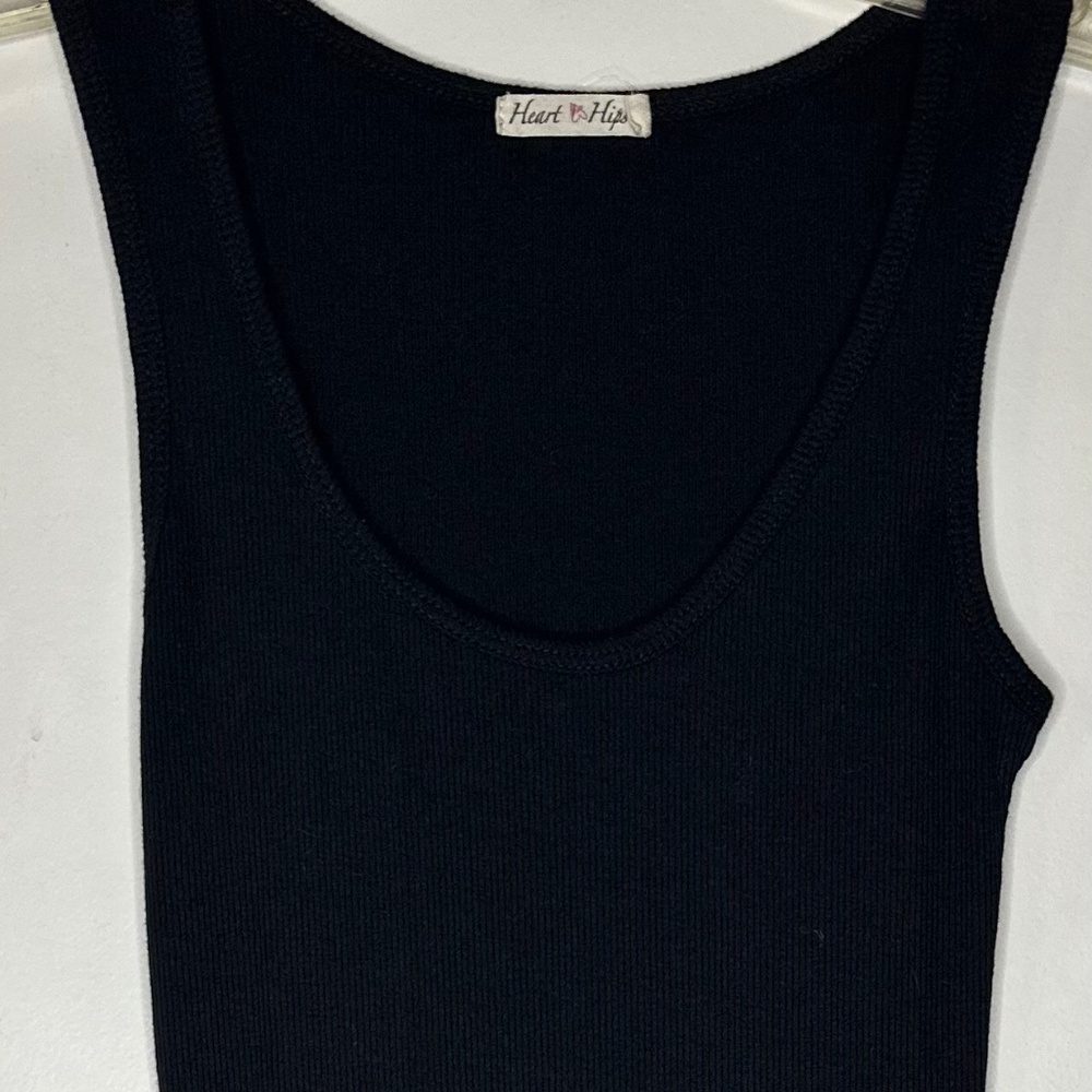 Heart & Hips BLK Ribbed Dress